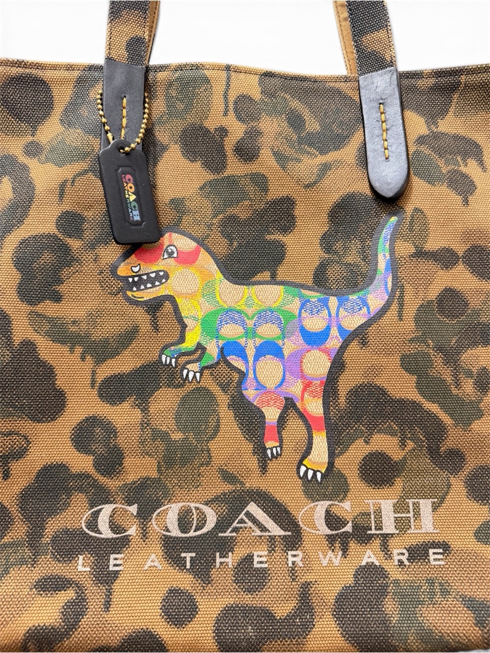 COACH Tote 42 With Rainbow Signature Rexy - Picture 3 of 11